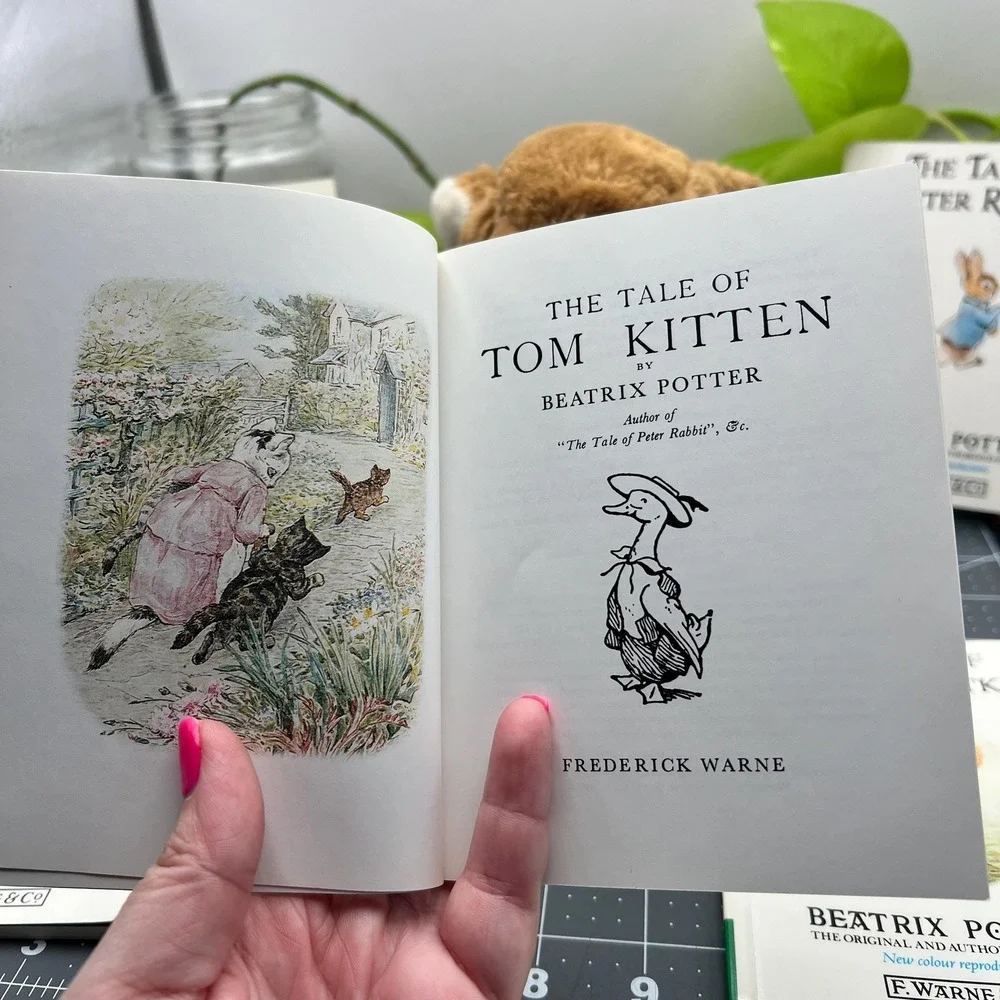 Vintage Beatrix Potter Book Lot 6 Softcover Books Eden Toys Bunny Korea